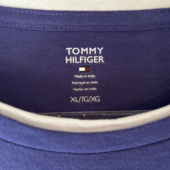 Y2K Tommy Hilfiger XL Women’s Long Sleeve Blue Purple - Picture 3 of 7